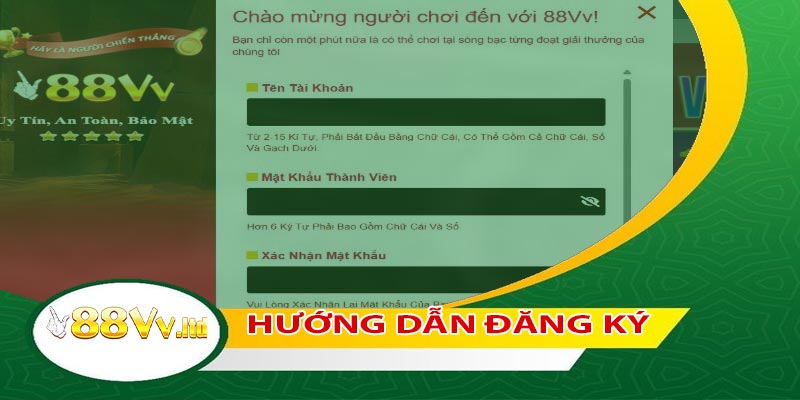 Quy trình thực hiện đăng ký 88VV